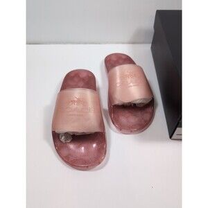 Coach Pink Slide Sandals